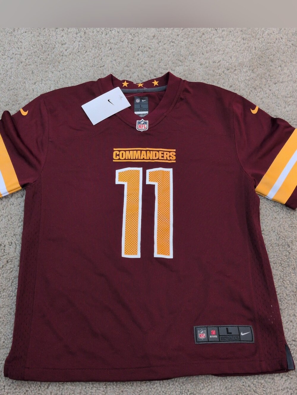 Large 14/16 Youth Nike Carson Wentz Washington Commanders Jersey NWT NFL